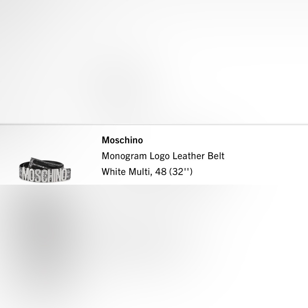 Moschino belt